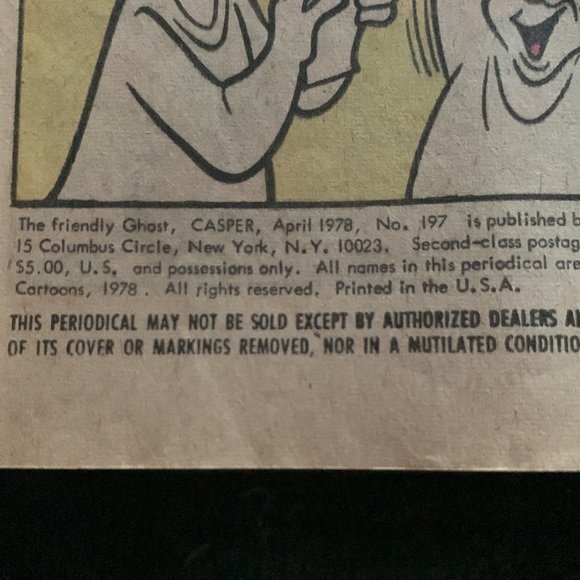 Vintage Casper comic book No 197 circa 1978 - Picture 2 of 3